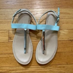 BCBG Tiffany blue/ green sandals size 9